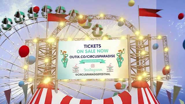 video production, circus paradise event promo video